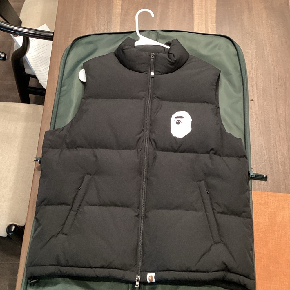 Bape Black Puffer Vest